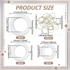 Пластиковый скрытый зажим для корсета&nbsp;DIY-WH0899-407