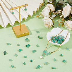 60 шт. 3 стиля натуральный зеленый авантюрин самородки соединительные подвески&nbsp;PALLOY-HS00001