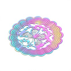 Ветряная вертушка с вращающимся подвесным механизмом из нержавеющей стали 201 (3d).&nbsp;STAS-T064-94