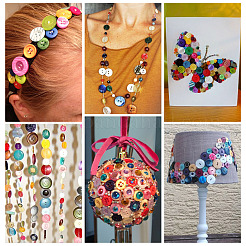 70 шт. 14 стиля пуговиц из пресноводной ракушки&nbsp;SHEL-TA0001-13