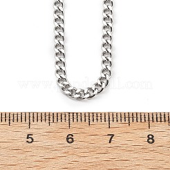 Ожерелья из цепочек панцирного плетения из нержавеющей стали 304 толщиной 3.5 мм&nbsp;NJEW-T016-10P