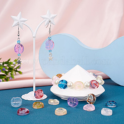 120шт 12 стильные прозрачные стеклянные бусины&nbsp;GLAA-TAC0020-33