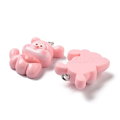 Подвески в виде щенков из непрозрачной смолы&nbsp;LS-RESI-R444-02B