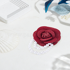 1 шт. брошь-цветок из ткани&nbsp;JEWB-LP0010-04A