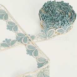 6 ярд полиэстеровой волнистой кружевной ленты для отделки&nbsp;SRIB-GF0001-45C