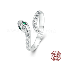 Кольца-манжеты Snake 925 из стерлингового серебра с микропаве из кубических цирконий для женщин&nbsp;FS-WG9DA92-01