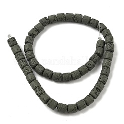 Нити бусин из искусственного камня лавы ручной работы&nbsp;PORC-P032-08M