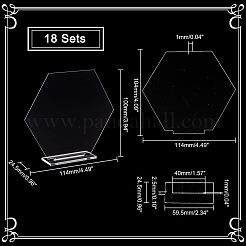 Держатели табличек из акрила&nbsp;DIY-WH0374-22