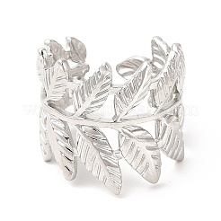 Открытое кольцо-манжета из нержавеющей стали 201&nbsp;RJEW-E063-53P