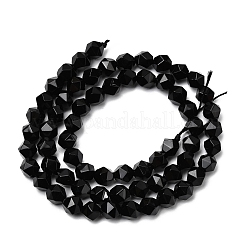 Бусины из натурального черного оникса&nbsp;G-Z119-A04-01