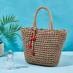 1 шт. подвески-сердечки из сплава и акрила для украшения сумок&nbsp;FIND-NB0006-95