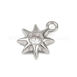 Подвески из латуни с прозрачным фианитом&nbsp;LS-KK-L238-12P