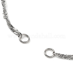 Изготовление браслета-цепочки из сингапурской нержавеющей стали 304&nbsp;AJEW-JB01332-02