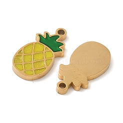 Подвески из нержавеющей стали 304 с эмалью&nbsp;STAS-U057-17G-04C