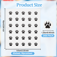 Круглые точечные декоративные наклейки из ПВХ&nbsp;DIY-WH0423-009