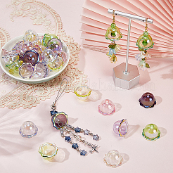 70 шт. 7-цветные акриловые колпачки для бусин с УФ-покрытием&nbsp;OACR-SP0001-60