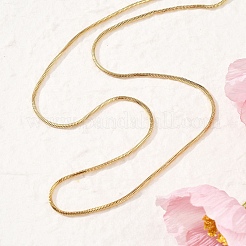 2 мм квадратные цепочки-змейки из нержавеющей стали 304 для женщин&nbsp;NJEW-B131-01B-G