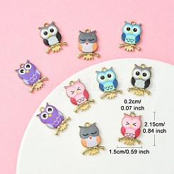 Подвески из сплава с принтом 10 цветов&nbsp;FIND-YW0004-46A