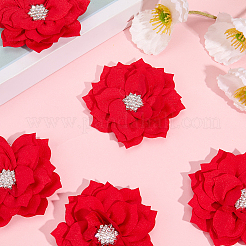 Аксессуары для украшений из полиэстера и стразов&nbsp;DIY-WH20063-015B