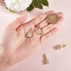 5 шт. Латунные подвески с микропаве&nbsp;ZIRC-SZ0003-24