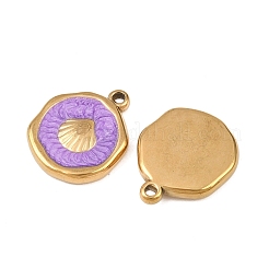 Подвески из нержавеющей стали 304 с эмалью&nbsp;STAS-P425-01G-05