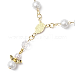 Браслеты с подвесками в виде ангела из сплава в тибетском стиле BJEW-JB11775-04