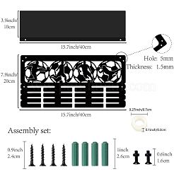 Прямоугольный железный держатель для медалей&nbsp;ODIS-WH0052-054