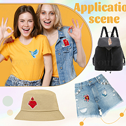 16 шт. 8 стиля компьютеризированная ткань для вышивки самоклеющиеся пластыри&nbsp;PATC-GA0001-82