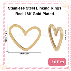 30 шт. соединительные кольца из нержавеющей стали 201&nbsp;STAS-SC0008-11G