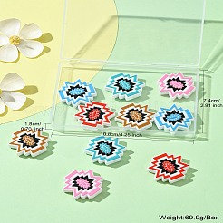 10шт 5 цвета силиконовые фокусные бусины&nbsp;SIL-CJ0001-57