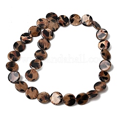 Нити из натуральных пресноводных ракушек с принтом&nbsp;SHEL-A006-08