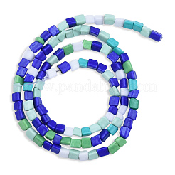 Непрозрачные спрей окрашены стеклянной бусины пряди&nbsp;GLAA-N047-05C