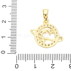 Латунные микро проложить кубического циркония подвески&nbsp;KK-D357-16D-G