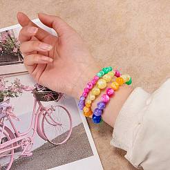 712шт 24 цвета акриловые бусины&nbsp;MACR-SZ0001-68