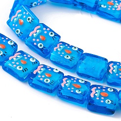 Бусы лэмпворк ручной работы&nbsp;LAMP-F029-02B