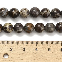 Нити бусин из натурального астроита и яшмы&nbsp;G-F814-A01-8mm