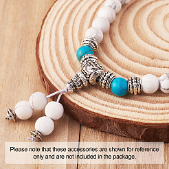 Наборы шариков гуру сплава тибетского стиля&nbsp;PALLOY-TAC0009-14AS