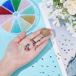 130 г 10 цвета мини стеклянные бусины для самостоятельного украшения ногтей&nbsp;MRMJ-PH0003-07