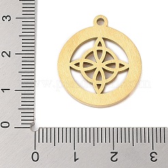 Подвески из нержавеющей стали 304 со стразами в виде консервированных свежих цветов&nbsp;STAS-S139-01G-07