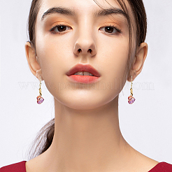 120шт 8 цвета стеклянные бусины&nbsp;GLAA-FH0001-77