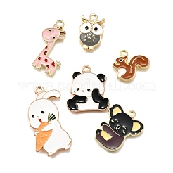 12шт 6 стиля подвески из сплава с эмалью&nbsp;ENAM-FP0002-47