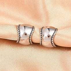 Серьги-манжеты из хирургической нержавеющей стали 316&nbsp;X-EJEW-C160-01AS