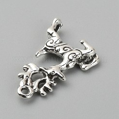 Тибетский стиль сплава цинка подвески&nbsp;FIND-WH0037-06AS