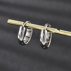 201 серьги-кольца из нержавеющей стали&nbsp;EJEW-P304-15C-P