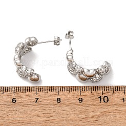 Серьги-гвоздики из циркония&nbsp;EJEW-D322-07P-02