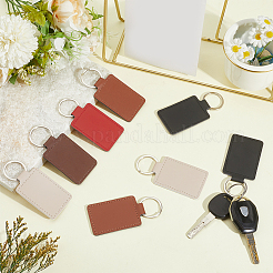 30шт 5 цвета ПУ брелки&nbsp;KEYC-CL0001-30