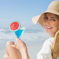 2 пакетик с рисунком арбуза AJEW-CP0007-28