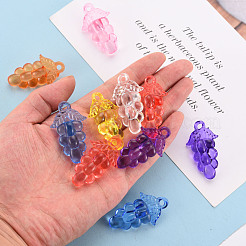 Осенняя тема прозрачные акриловые бусины&nbsp;TACR-S154-60B