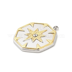 Подвески из нержавеющей стали 304 со стразами&nbsp;STAS-P399-02C