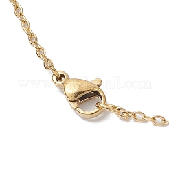 Стеклянные и стеклянные жемчужные бусины подвески ожерелья для женщин&nbsp;NJEW-MZ00106-05